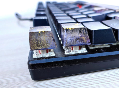 Custom Artisan Purple Galaxy Keycap (OEM) for RGB Cherry MX Gaming Mechanical Keyboards (Escape 1U)