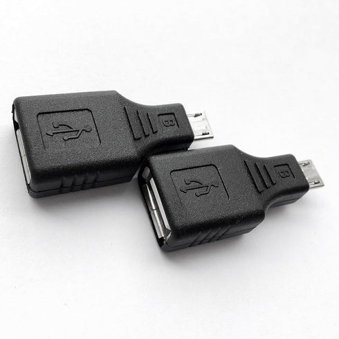USB 2.0 Micro USB Male to USB Female OTG Adapter, 2 Pack