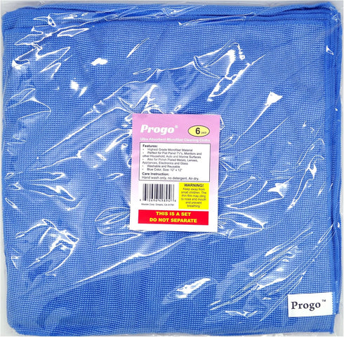 Microfiber Cleaning Cloths for LCD/LED TV, Laptop, iPhone, iPad, 6 Pack