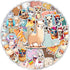 50 Pcs Funny Llama Stickers, Waterproof Decals Vinyl Cute Animal Alpaca Camel Theme Sticker Patches for Bottles,
