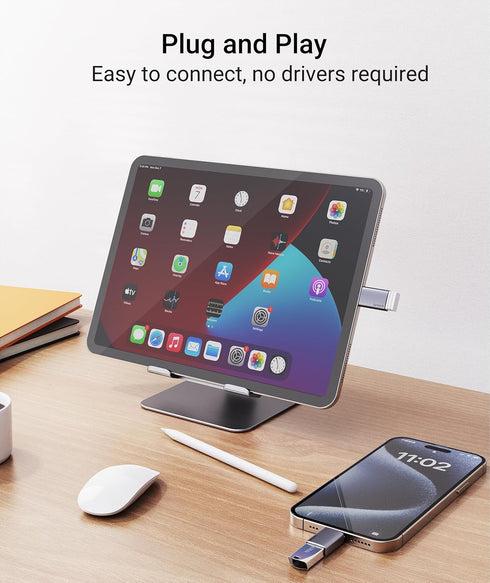 Syntech USB C to USB Adapter (2 Pack), 10Gbps USB 3.2 Gen 2, USB C Male to USB A Female for iPhone, iPad
