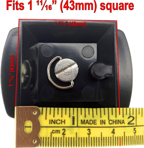 43mm Tripod Quick Release Plate Camera Mounting Adapter Parts Replacement for Torjim 60-Inch AX60, Endurax 66" ETR66, UBeesize 60 TR60, Zomei Q111, KingJoy, Victiv, Mactrem PT55 Tripod Mount