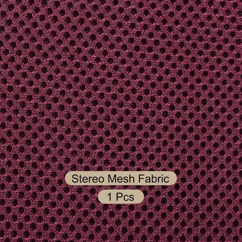 Speaker Grill Cloth - Stereo Mesh Fabric Protective Dustproof Cloth for Home Speaker Repair, Burgundy