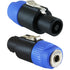 GLS Audio Speaker Plug Adapter, 1/4" to Twist Lock 4 Pole & 2 Pole, Compatible with Neutrik Speak-On Series