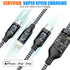 4ft 2Pack 3 1 Xnewcable Multi Charging Cable in Charger Cord, Multiple Rapid Nylon Braided Cable USB Charging Cable