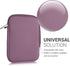 kwmobile 6" Neoprene e-Reader Pouch Size eReader - Universal eBook Sleeve Case with Zipper - Lavender