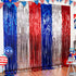 Dazzle Bright 2 Pack Backdrop Curtain, 3FT x 8FT Metallic Tinsel Foil Fringe Photo Booth Background for Party Decor,