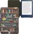 kwmobile (2022/2024) Case Compatible with Amazon Kindle Case - eReader Cover - Library Motto Multicolor