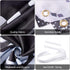 Happy Birthday Backdrop Banner | Black and Silver Photography Background | Large Party Sign Poster for Men and Women