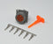 Deutsch HDP10 6-pin Male Diagnostic Connector kit, 10-12 AWG Stamped Contacts