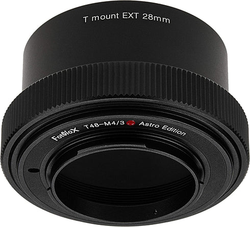Fotodiox 48mm (x0.75) Lens Adapter Astro Edition - Compatible with T-Mount Wide Field Telescopes to Micro Four Thirds