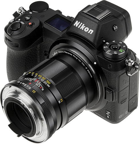 Macro Reverse Ring 49mm Compatible with Nikon Z, Camera Mount to 49mm Filter Thread Adapter