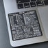 Synerlogic Mac OS Reference Keyboard Vinyl Shortcut Stickers, Compatible with MacBook Pro Air iMac Mini (4-Pack