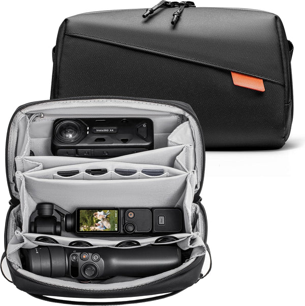 Tomat Pocket 3 Carry Bag for DJI Osmo Pocket 3, Portable Travel Case Organizer for Insta360 X4 Ace Pro