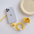 3D Cute Cartoon Charger Protector Case, Compatible for Apple 20W USB-C Power Adapter and Lightning Cable (Yellow Winnie)