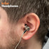 Sephia SP3060 Wired Headphones: HD Bass, Lightweight Aluminum, In-Ear Design, S/M/L Tips, Earphone Case, 3.5mm Cord.