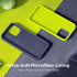Cordking iPhone 15 Pro Case, Navy Blue, 6.1" Ultra Slim Silicone, Shockproof, Soft Anti-Scratch Microfiber Lining.