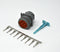 Deutsch HDP10 9-pin Male Diagnostic Connector kit, 14-16 AWG Stamped Contacts (Made in