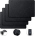 4 Pieces 5 by 7.8 Inch Rubberized Anti-Slip Safety Tape, Adhesive Non-Slip Pads for Phones Gaming Cases (Black)