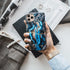 BURGA Hybrid 2-Layer Hard Shell + Silicone Phone Case for iPhone 11 PRO - Crystal Blue Teal Turquoise Marble