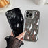 Caseative iPhone 13 Pro Max Case: Water Ripple Wave Meteorite Bubble Pattern Chrome Plating Soft Compatible Cover -