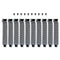 AUEAR 10 Pack Black PCI Slot Cover Hard Steel Filter Blanking Plate with Screws