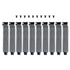 AUEAR 10 Pack Black PCI Slot Cover Hard Steel Filter Blanking Plate with Screws
