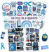 50 PCS Diabetes Awareness Sticker Inspirational Vinyl Decals Waterproof Accessories Decorative Labels for Bicycle Laptop Bumper Truck Vehicle Bike Suitcases Water Bottle by BIGZORO