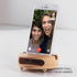 Phone Stand Sound Amplifier - Wood Phone Stand for Desk, Handmade Wooden Phone Dock Compatible with Smartphone, Kindle,