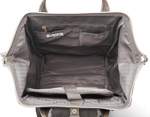 Backpack 15-inch Backpack, Kah&Kee Leather for Women and Men Laptop Bag | Teacher Professional, Diaper Bag Ideal