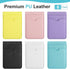 Weewooday 6 Pieces Phone Card Pocket Holder Phone Card Stick PU Leather Cell Phone Card Pocket, Credit Card Wallet Phone Case Pouch for Back of Phone Compatible with Most Smartphones