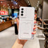 Tuokiou Clear Wallet Phone Case for Samsung Galaxy S24, Upgrade Clear Card Slot Case, Slim Fit Protective Soft TPU with