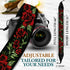 Art Tribute Camera Strap for All DSLR and Mirrorless Cameras, Universal Neck Crossbody & Shoulder, Floral Cotton