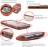 Dockem Wallet Case for iPhone 11 Pro Max, Built-in Metal Plate for Magnetic Mounting, Brown Synthetic Leather
