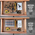 GlossyEnd Set 4 48 of - Two AA and Two AAA Battery Storage Box, Battery Storage Case Holder with Tester, Clear. Each