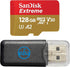 SanDisk 128GB Micro SDXC Extreme Memory Card - Compatible with DJI Drones, Bundle with Micro SD Card Reader