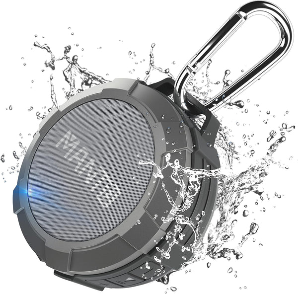 MANTO Cuckoo Portable Bluetooth Shower Speaker, IPX5 Waterproof Wireless Speaker with Stereo Sound for Home, Party,