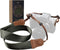 Olive Green Camera Strap,Double Layer top-grain Cowhide Ends,1.5"Wide Pure Cotton Woven Camera