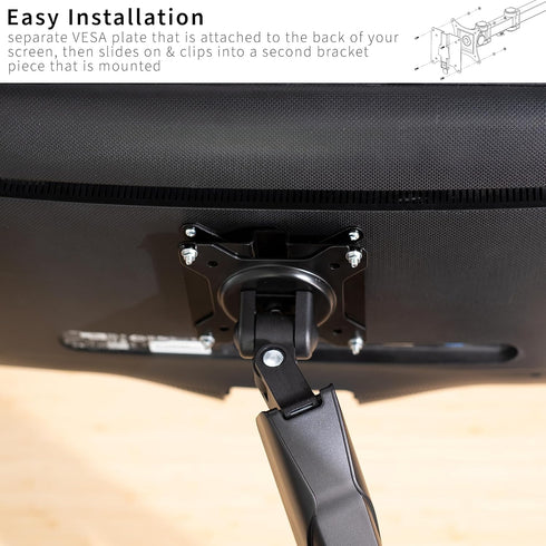 VIVO Stand-VAD2 Adapter VESA Mount Quick Release Bracket Kit, Stand Attachment and Wall Mount Removable VESA Plate