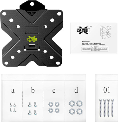 USX MOUNT TV Wall Mount Bracket - Adjustable Tilt Swivel for 10" to 26" LED LCD OLED TVs and Monitors, VESA Up to