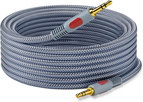 Aux Cord 100 ft,3.5mm Audio Cable Male to Male Stereo Hi-Fi Sound