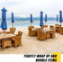 LuBanSir Cinch Straps, 1" x 9" (10 Pack) - Elastic Hook and Loop Fastening Cable Strap for Organization and Storage