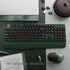 MPTOG Chipset, Ergonomic Keyboard and Mouse Combo with Wrist Rest, BK Full-Size Colorful Office Keyboard and Mouse