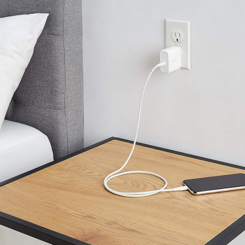 Amazon Basics 65W One-Port GaN USB-C Wall Charger with Power Delivery PD, Foldable Plug, Portable, Fast Charging