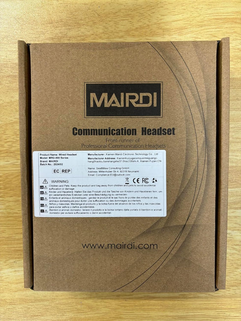 MAIRDI PC Headset with Microphone, USB Computer Headset with Mic for Laptop Teams Zoom Office Work
