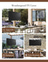 iBirdie Outdoor Waterproof TV Cover for 48 to 50 Inch Flat Screen, Weatherproof with Zipper, Black 600D Fabric