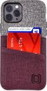 Dockem Wallet Case for iPhone 11 Pro, Built-in Metal Plate for Magnetic Mounting, Maroon and Grey