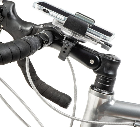 Nite Ize Squeeze Rotating Smartphone Bar Mount, Universal Phone Mount for Bike Handlebar with Mounting Strap