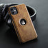 Retro Leather Case for iPhone 11, Anti-Knock Soft TPU Business Shell (Brown)