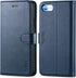TUCCH Wallet Case for iPhone SE 2022/SE2, iPhone 8/7, PU Leather Credit Card Holder, Dark Blue